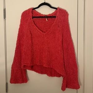 Hot Pink Free People Sweater